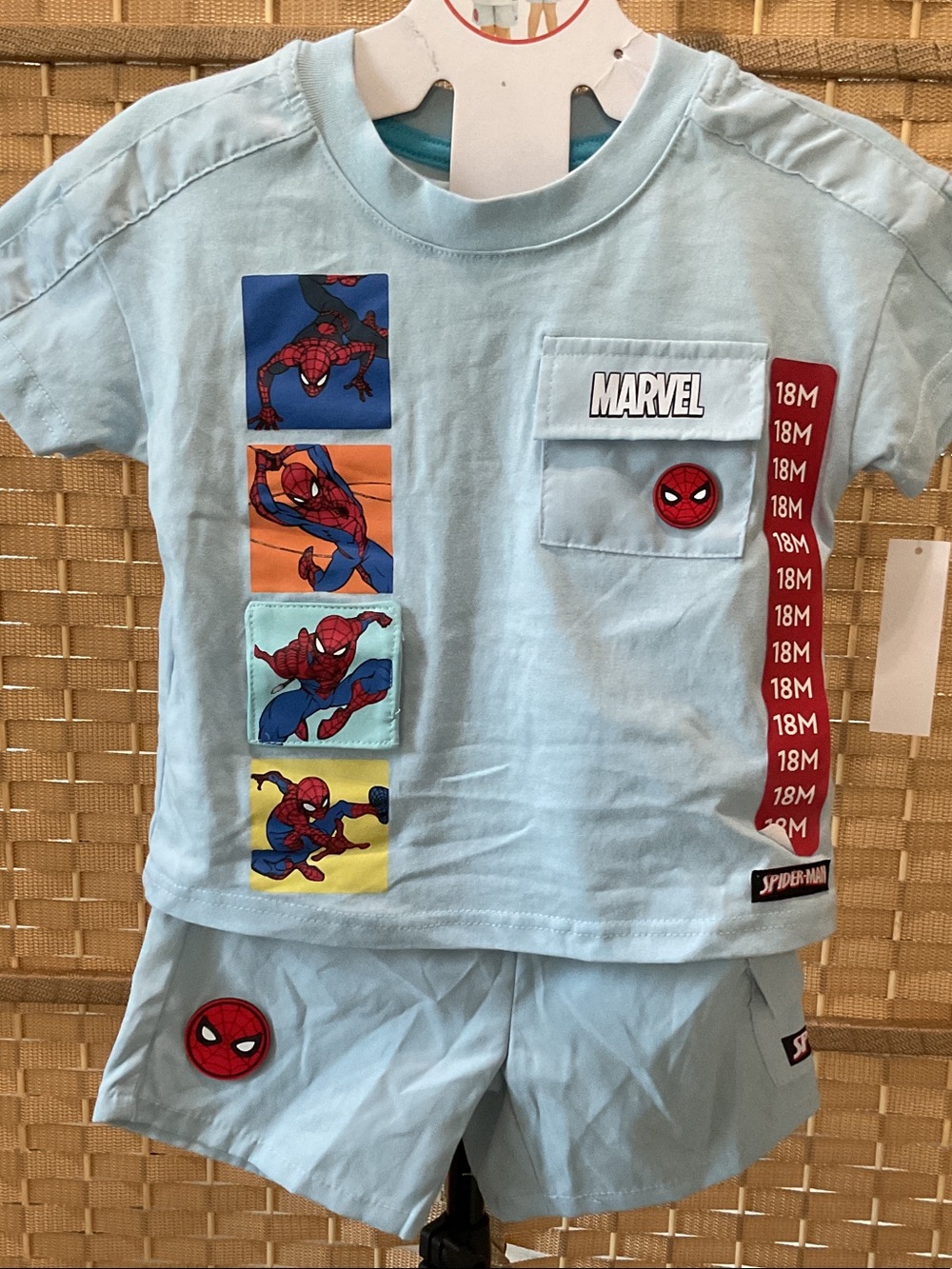 Marvel Light Blue Spider-Man Toddler Two-Piece Outfit